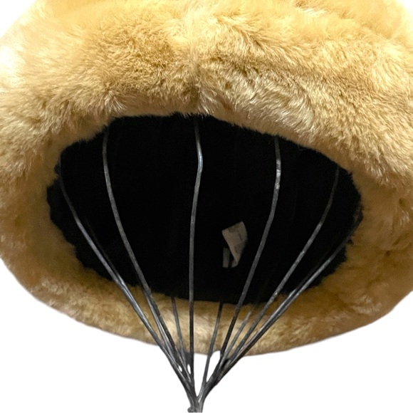 Faux Fur Fluffy Bucket Winter Hat Cream - Picture 4 of 10